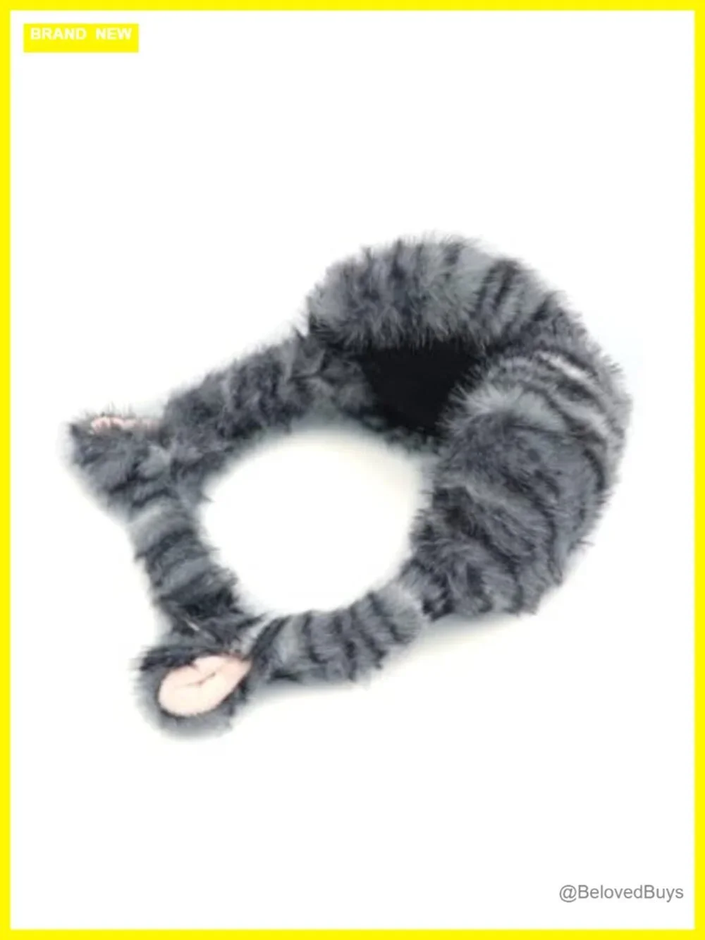 Faux Fur Winter Earmuffs for Women Men, Foldable Cat Ear Ear Warmers